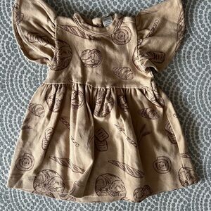 Kate Quinn Kids Dress with Bread Print